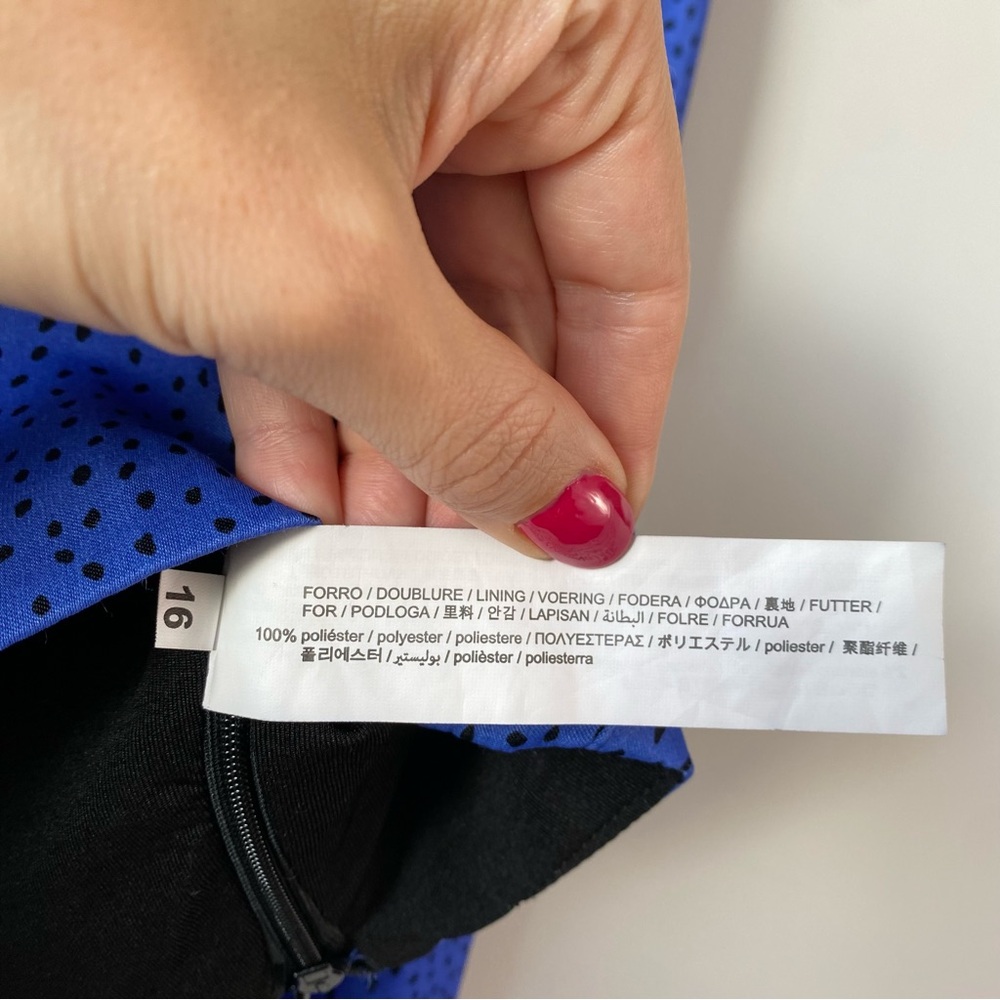 Zara Sweetheart Neck Crop Top Blue M - Picture 7 of 10